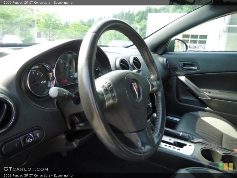 Ebony Interior Steering Wheel For The 2009 Pontiac G6 Gt