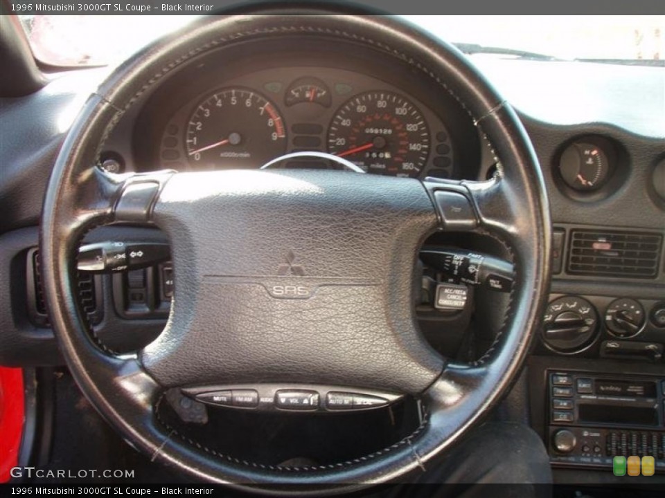 Black Interior Steering Wheel for the 1996 Mitsubishi 3000GT SL Coupe #67741671