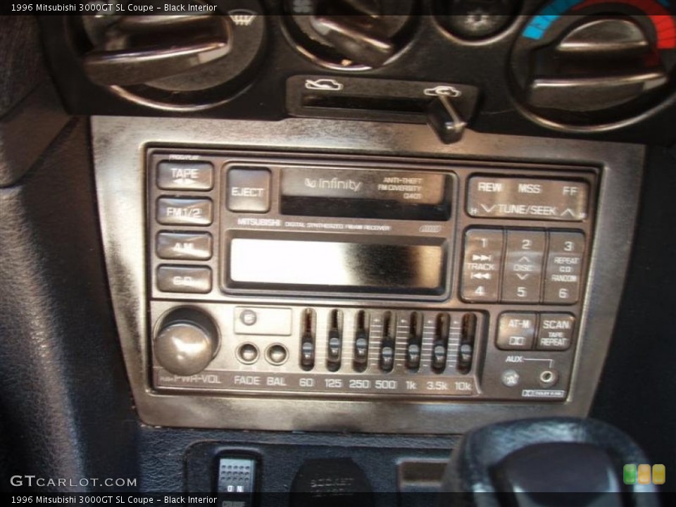 Black Interior Controls For The 1996 Mitsubishi 3000gt Sl