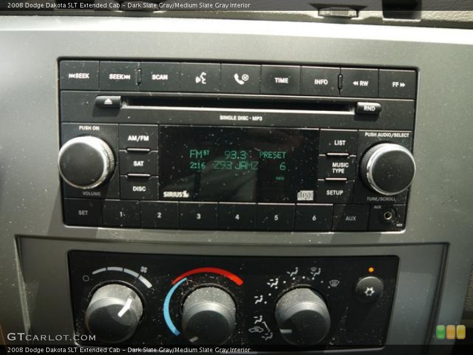 Dark Slate Gray/Medium Slate Gray Interior Audio System for the 2008 Dodge Dakota SLT Extended Cab #67742479
