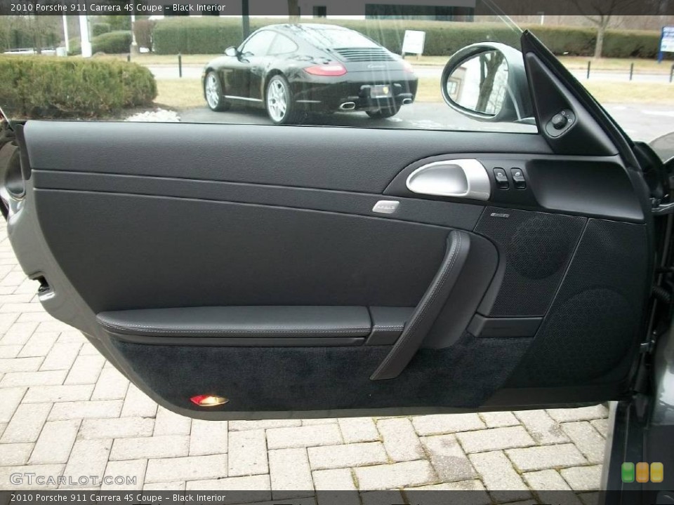 Black Interior Door Panel for the 2010 Porsche 911 Carrera 4S Coupe #67747403