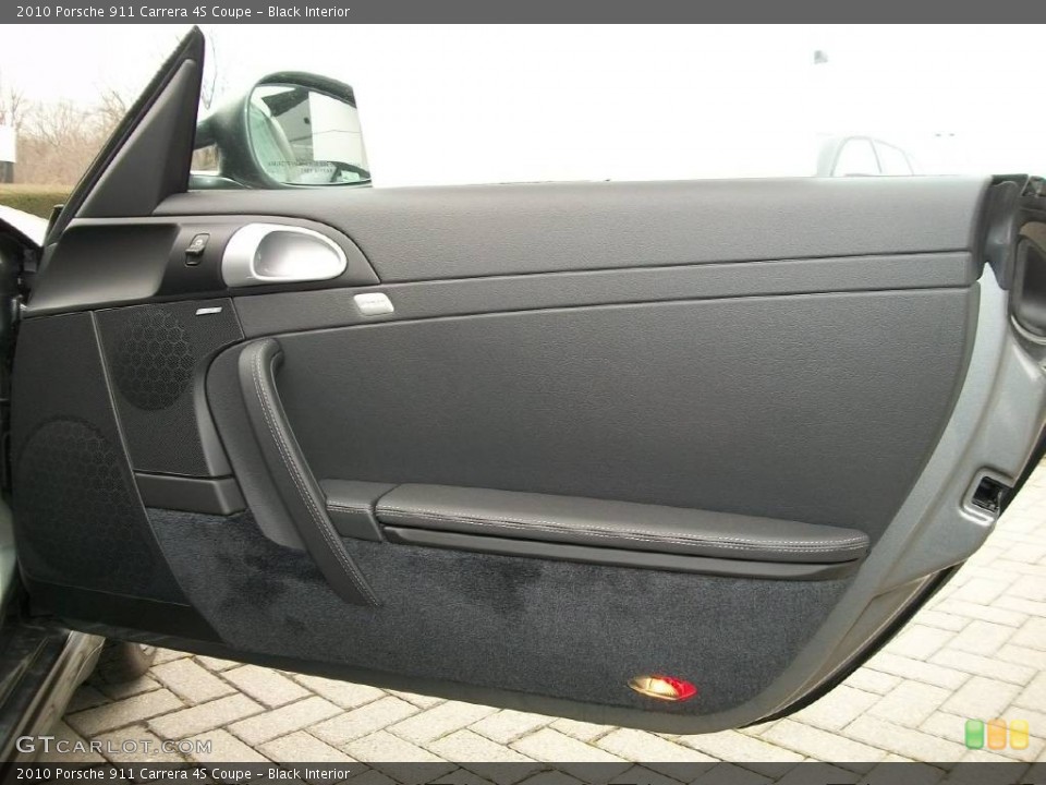 Black Interior Door Panel for the 2010 Porsche 911 Carrera 4S Coupe #67747513