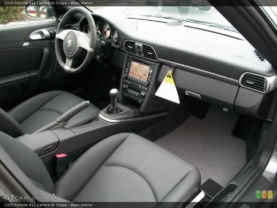 Black Interior Photo for the 2010 Porsche 911 Carrera 4S Coupe #67747529