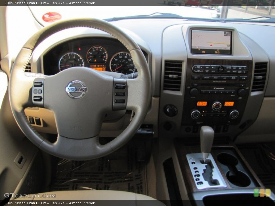 Almond Interior Dashboard for the 2009 Nissan Titan LE Crew Cab 4x4 #67748564