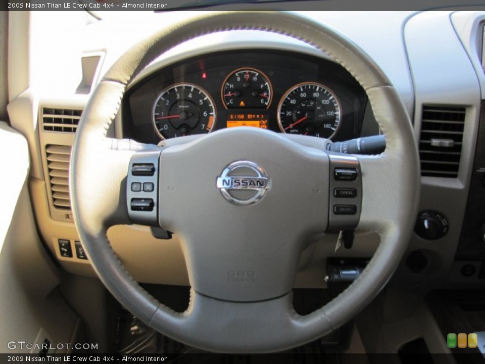 Almond Interior Steering Wheel for the 2009 Nissan Titan LE Crew Cab 4x4 #67748594
