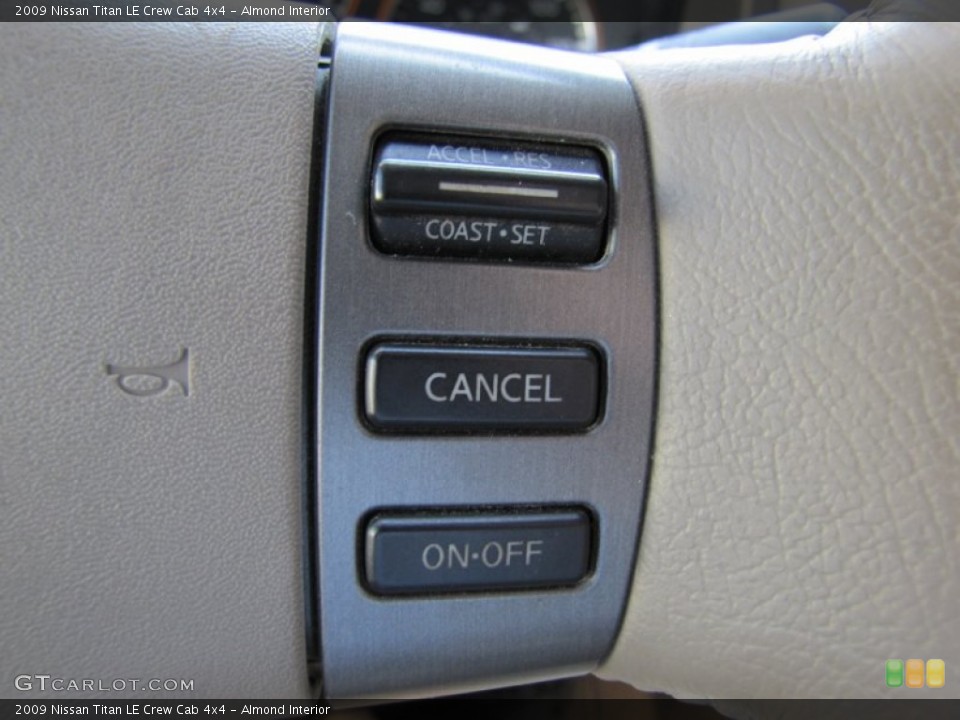 Almond Interior Controls for the 2009 Nissan Titan LE Crew Cab 4x4 #67748612