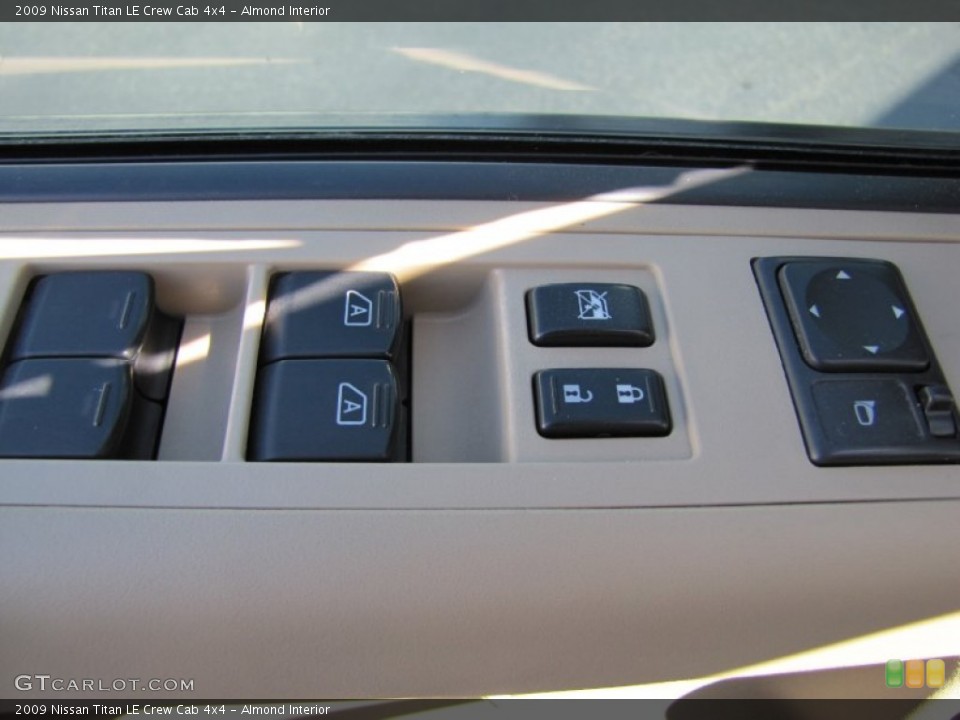 Almond Interior Controls for the 2009 Nissan Titan LE Crew Cab 4x4 #67748629