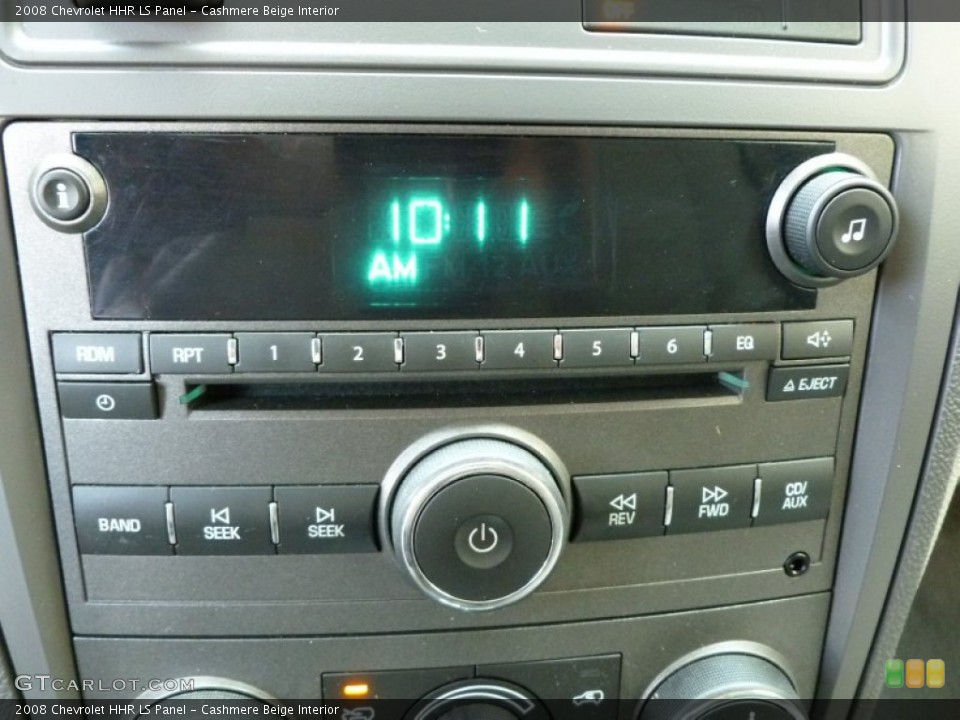Cashmere Beige Interior Audio System for the 2008 Chevrolet HHR LS Panel #67749473