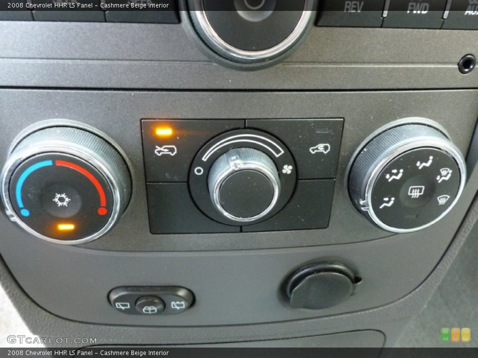 Cashmere Beige Interior Controls for the 2008 Chevrolet HHR LS Panel #67749479