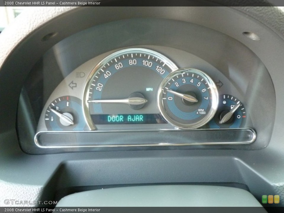Cashmere Beige Interior Gauges for the 2008 Chevrolet HHR LS Panel #67749485