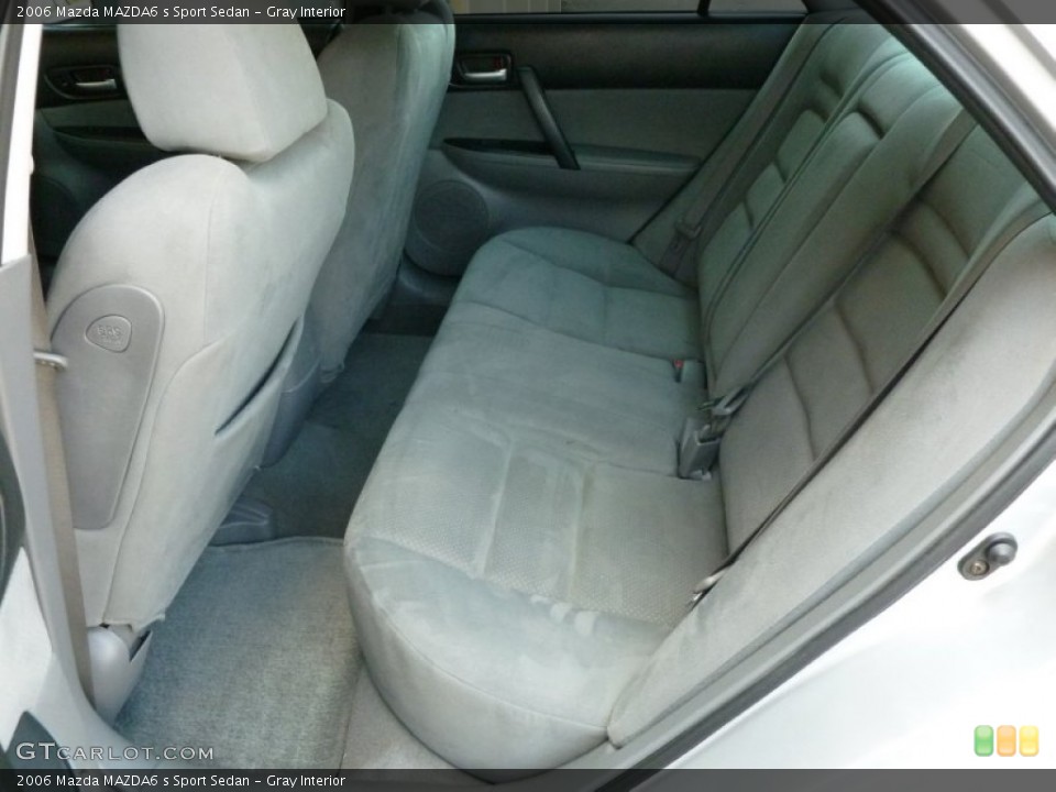 Gray Interior Rear Seat for the 2006 Mazda MAZDA6 s Sport Sedan #67750418