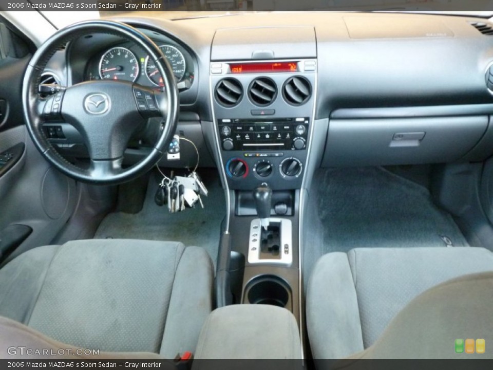 Gray Interior Dashboard for the 2006 Mazda MAZDA6 s Sport Sedan #67750469
