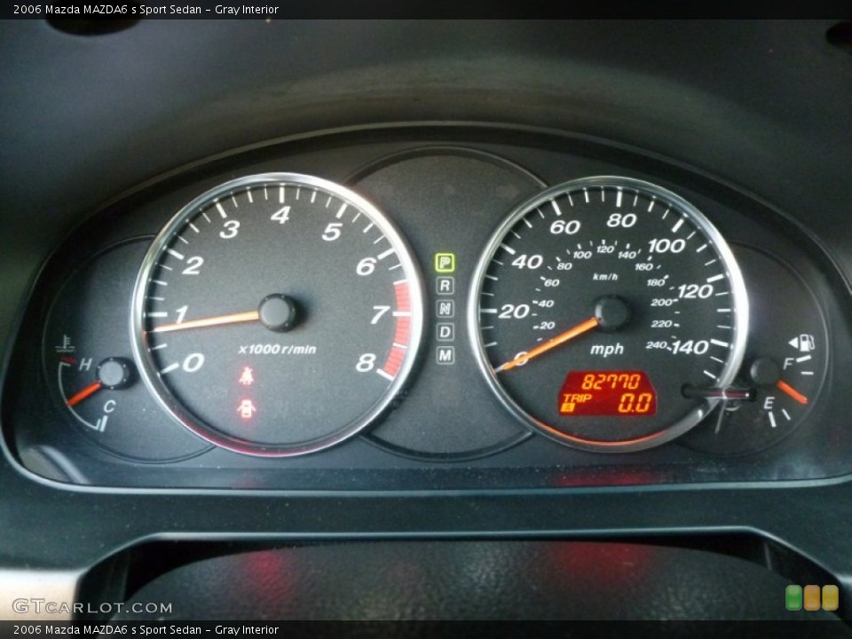 Gray Interior Gauges for the 2006 Mazda MAZDA6 s Sport Sedan #67750556