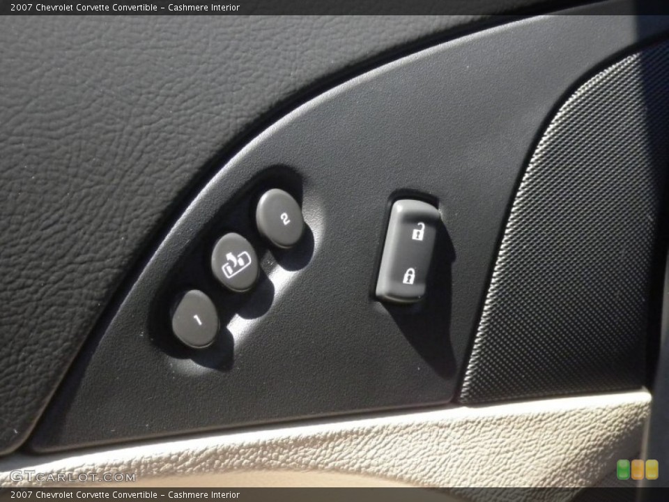 Cashmere Interior Controls for the 2007 Chevrolet Corvette Convertible #67751165