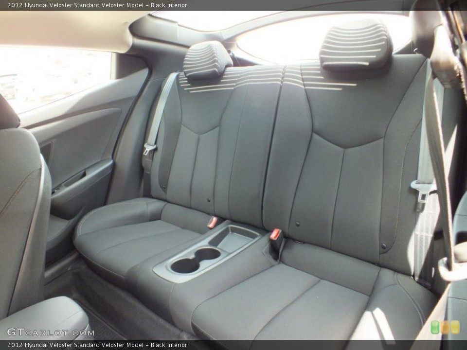 Black Interior Rear Seat for the 2012 Hyundai Veloster  #67752011