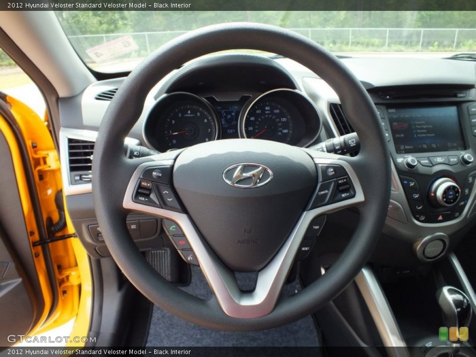 Black Interior Steering Wheel for the 2012 Hyundai Veloster  #67752083