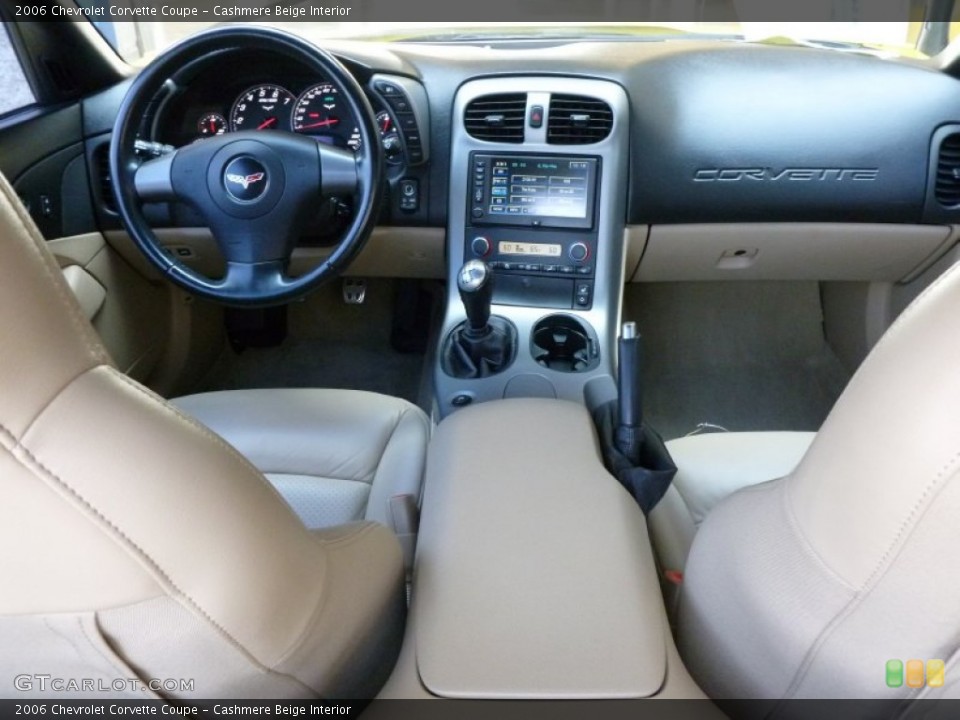 Cashmere Beige Interior Dashboard for the 2006 Chevrolet Corvette Coupe #67752740