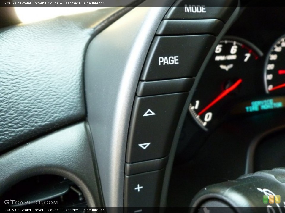 Cashmere Beige Interior Controls for the 2006 Chevrolet Corvette Coupe #67752785