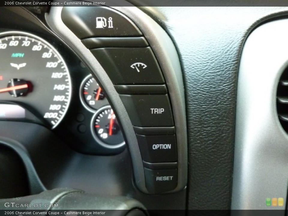 Cashmere Beige Interior Controls for the 2006 Chevrolet Corvette Coupe #67752803