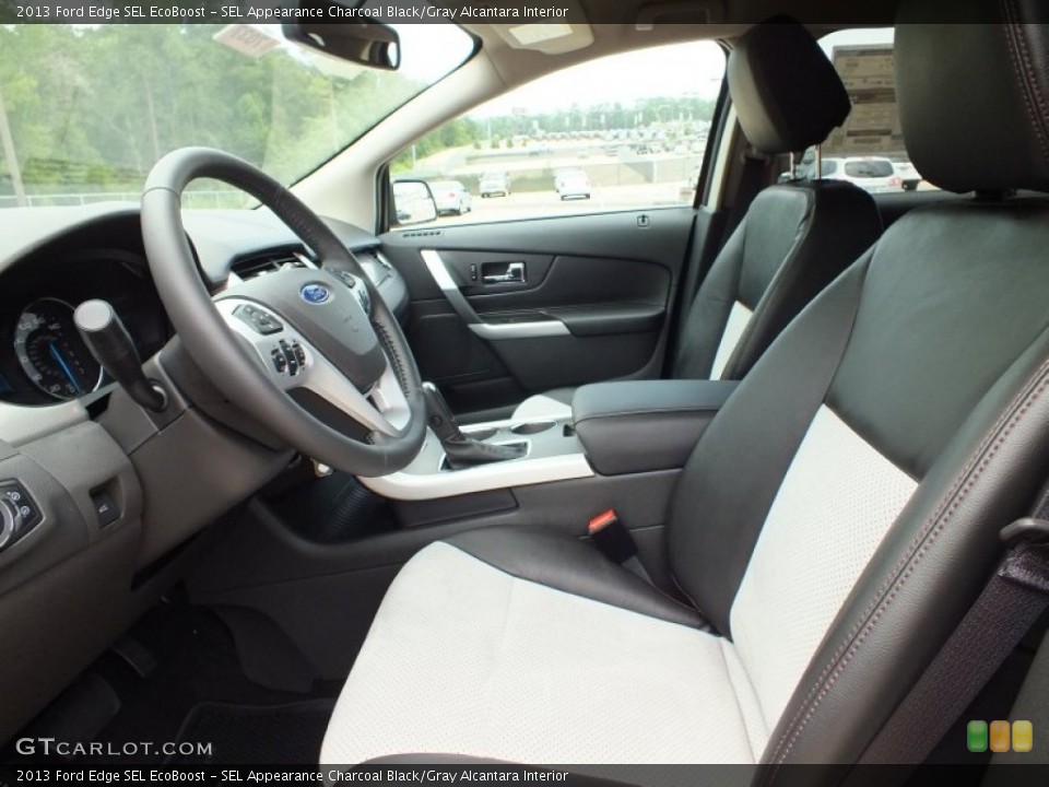 SEL Appearance Charcoal Black/Gray Alcantara Interior Photo for the 2013 Ford Edge SEL EcoBoost #67752806