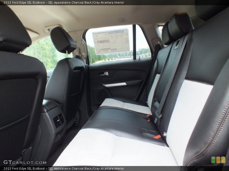 SEL Appearance Charcoal Black/Gray Alcantara Interior Photo for the 2013 Ford Edge SEL EcoBoost #67752815