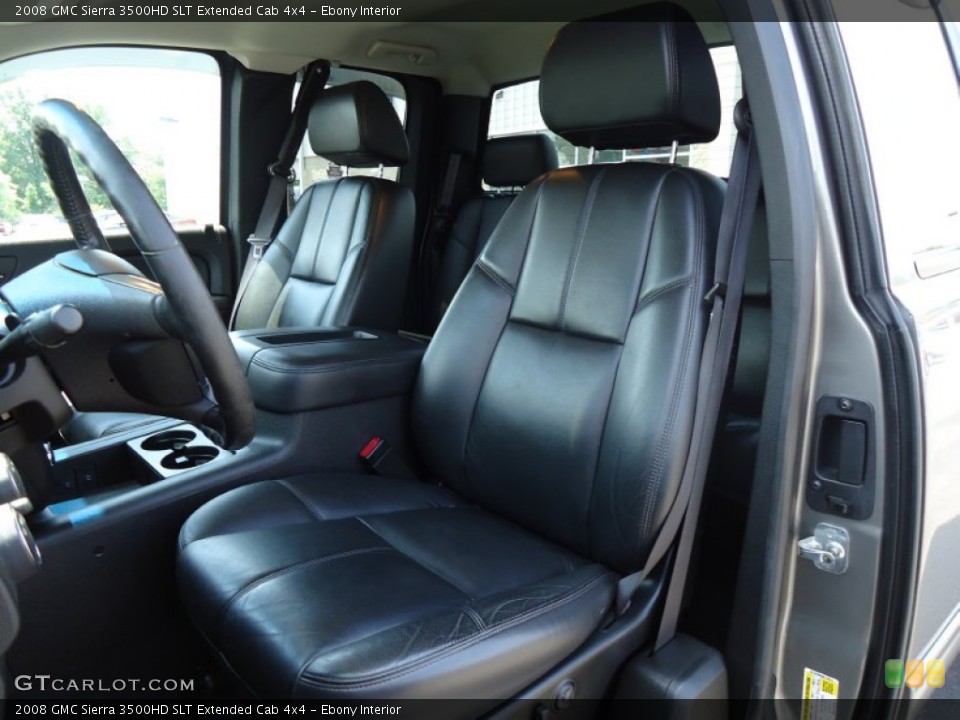 Ebony Interior Front Seat for the 2008 GMC Sierra 3500HD SLT Extended Cab 4x4 #67757000