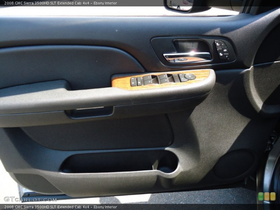 Ebony Interior Door Panel for the 2008 GMC Sierra 3500HD SLT Extended Cab 4x4 #67757010