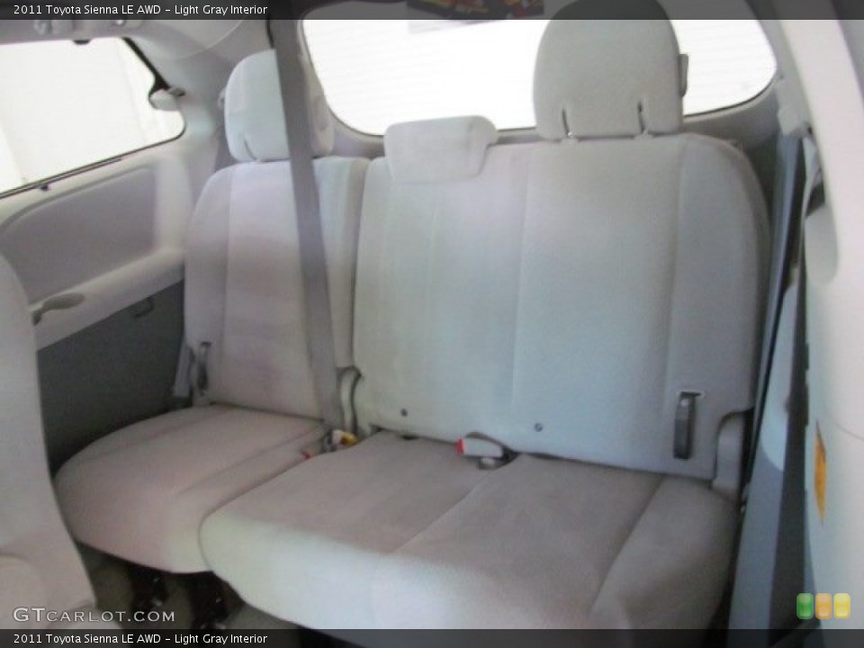 Light Gray Interior Rear Seat for the 2011 Toyota Sienna LE AWD #67758623