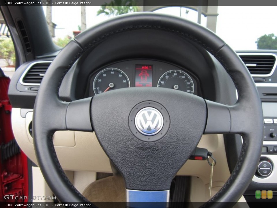 Cornsilk Beige Interior Steering Wheel for the 2008 Volkswagen Eos 2.0T #67760280