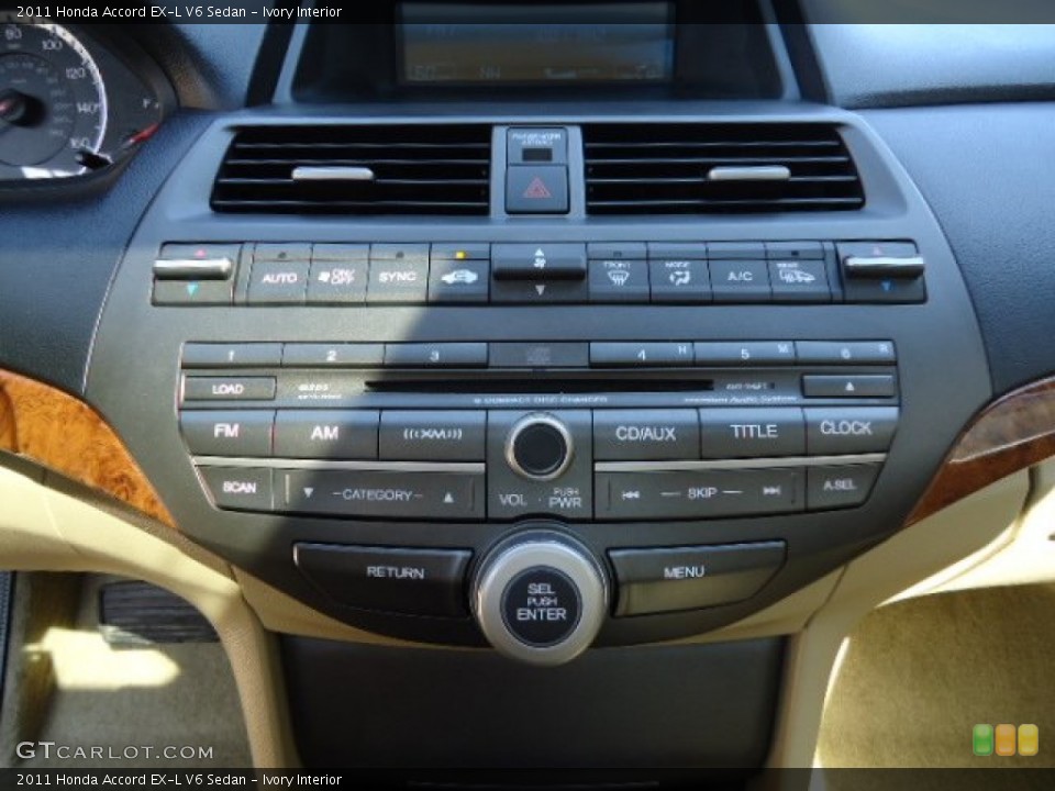 Ivory Interior Controls for the 2011 Honda Accord EX-L V6 Sedan #67765076