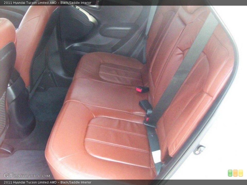 Black/Saddle Interior Rear Seat for the 2011 Hyundai Tucson Limited AWD #67768206