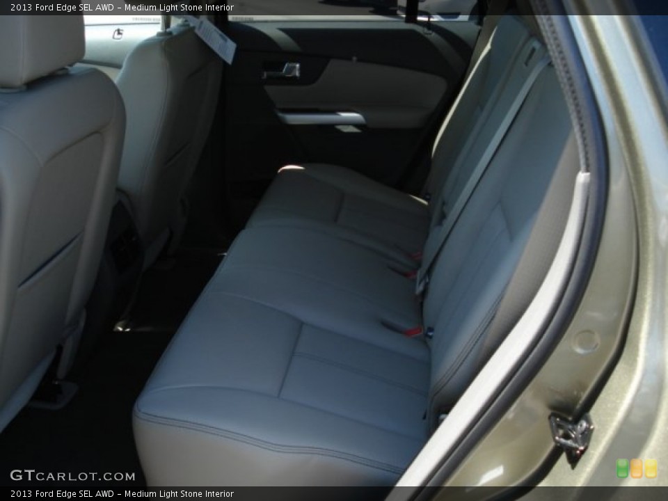 Medium Light Stone Interior Rear Seat for the 2013 Ford Edge SEL AWD #67772283