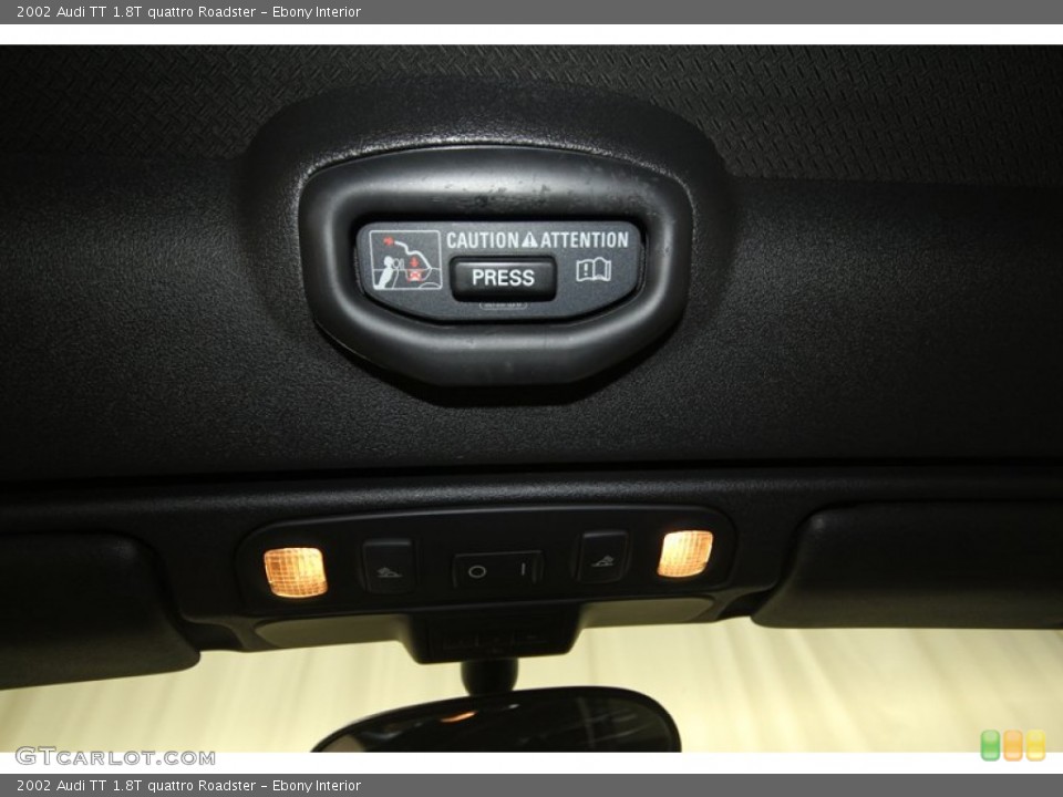 Ebony Interior Controls for the 2002 Audi TT 1.8T quattro Roadster #67772433