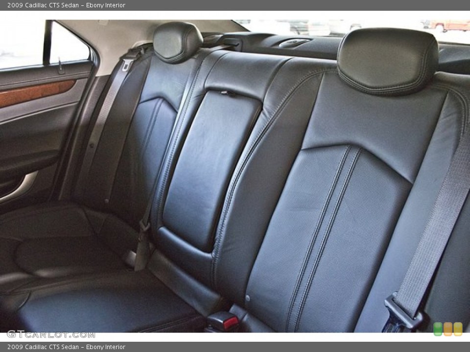 Ebony Interior Rear Seat for the 2009 Cadillac CTS Sedan #67775370