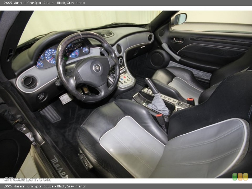 Black/Gray Interior Prime Interior for the 2005 Maserati GranSport Coupe #67775968
