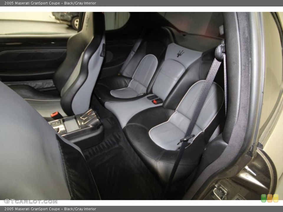 Black/Gray Interior Rear Seat for the 2005 Maserati GranSport Coupe #67775976