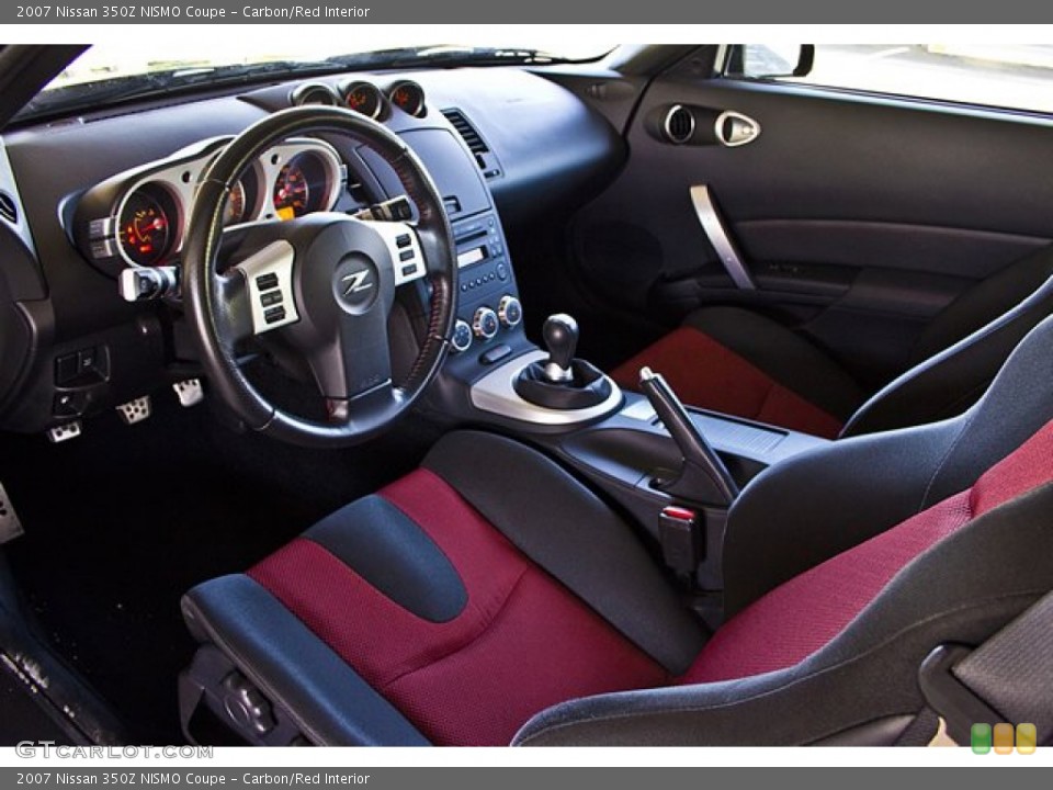Carbon/Red Interior Prime Interior for the 2007 Nissan 350Z NISMO Coupe #67776021