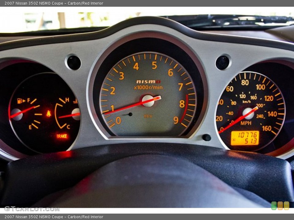 Carbon/Red Interior Gauges for the 2007 Nissan 350Z NISMO Coupe #67776039