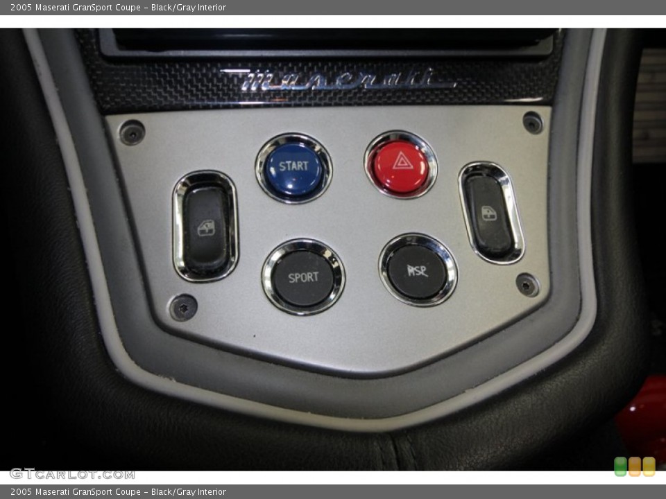 Black/Gray Interior Controls for the 2005 Maserati GranSport Coupe #67776045