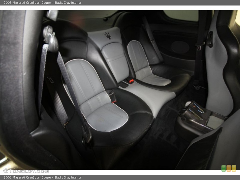 Black/Gray Interior Rear Seat for the 2005 Maserati GranSport Coupe #67776096