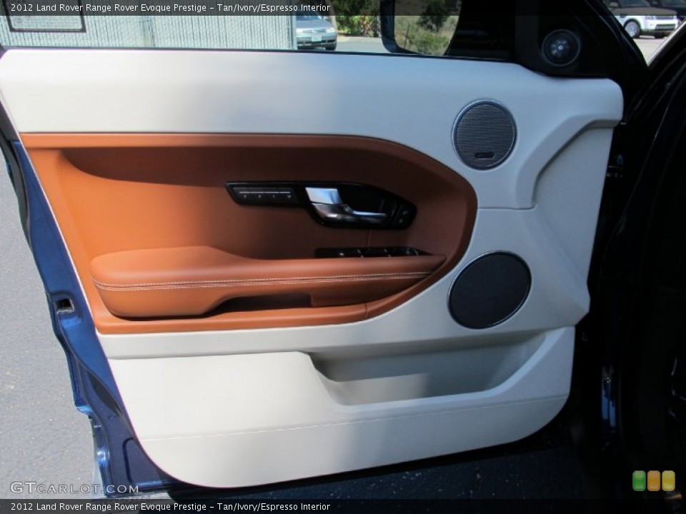 Tan/Ivory/Espresso Interior Door Panel for the 2012 Land Rover Range Rover Evoque Prestige #67776447