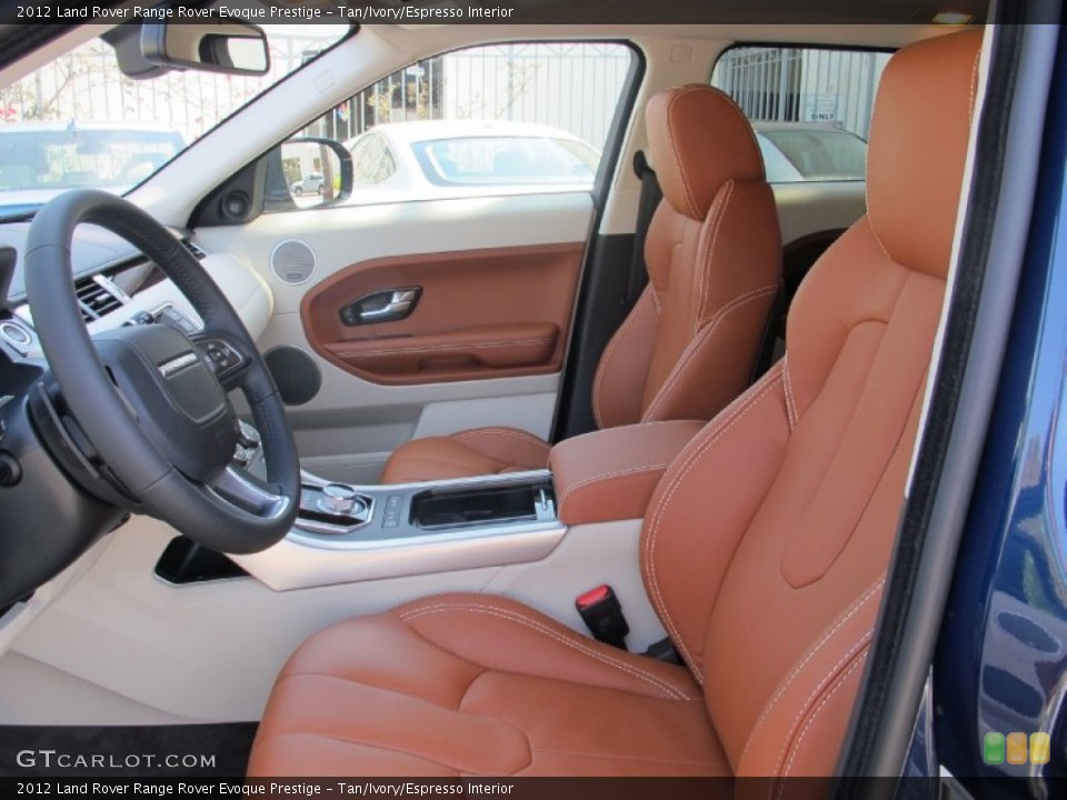 Tan/Ivory/Espresso Interior Photo for the 2012 Land Rover Range Rover Evoque Prestige #67776456