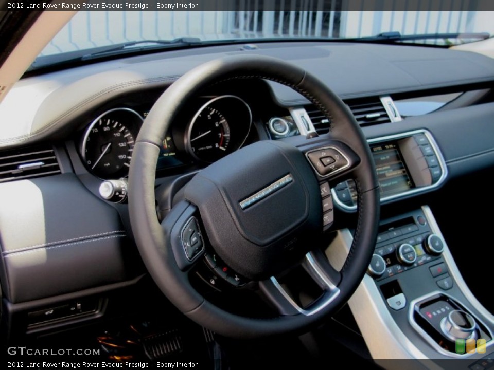 Ebony Interior Steering Wheel for the 2012 Land Rover Range Rover Evoque Prestige #67776513
