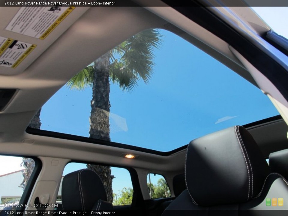Ebony Interior Sunroof for the 2012 Land Rover Range Rover Evoque Prestige #67776526