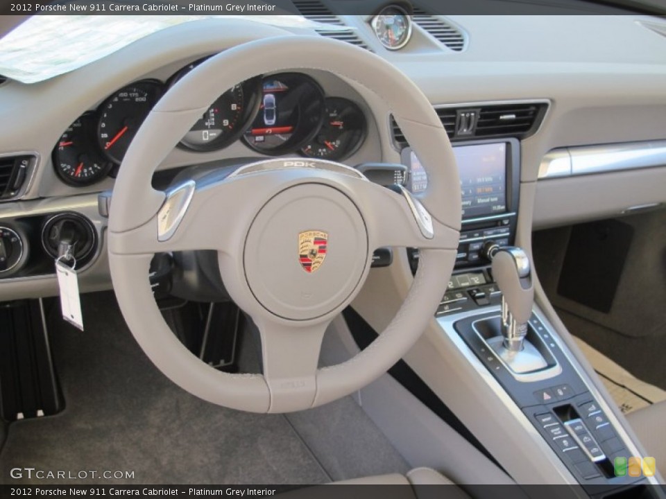 Platinum Grey Interior Dashboard for the 2012 Porsche New 911 Carrera Cabriolet #67776651