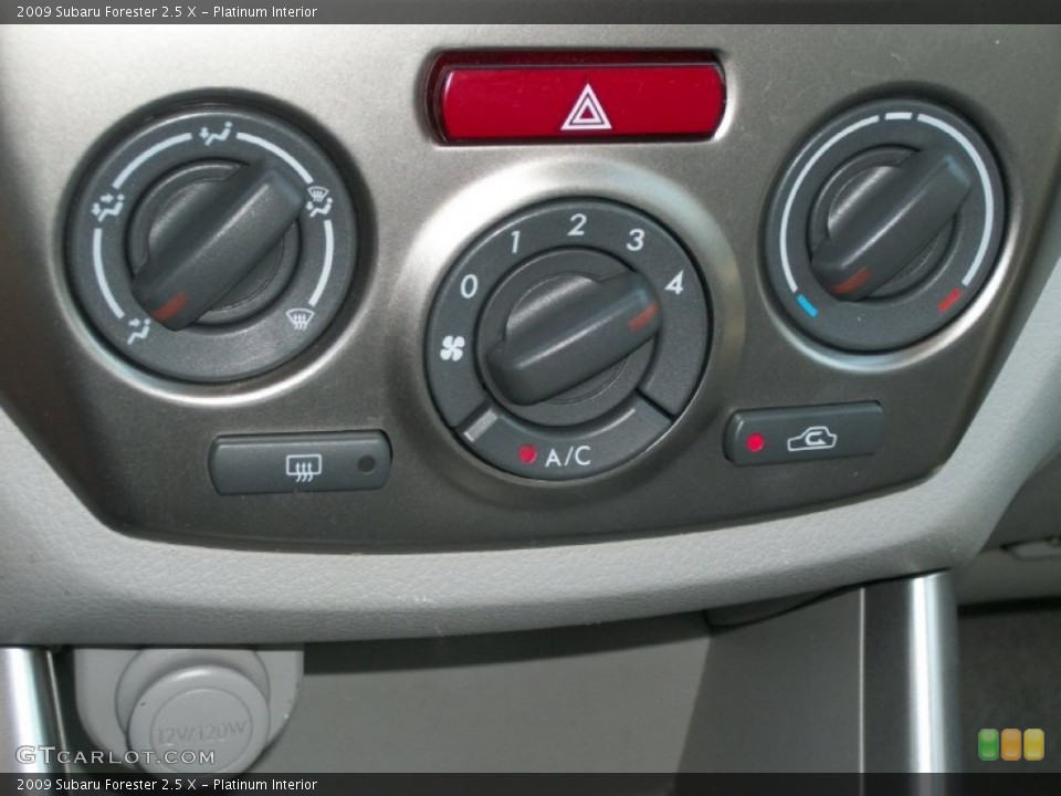 Platinum Interior Controls for the 2009 Subaru Forester 2.5 X #67784406