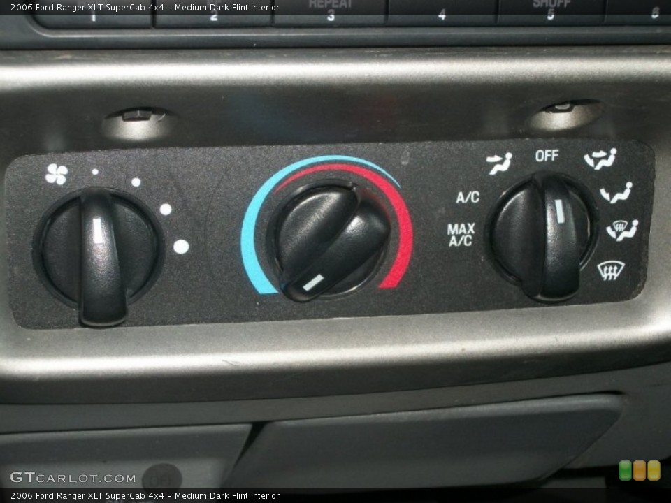 Medium Dark Flint Interior Controls for the 2006 Ford Ranger XLT SuperCab 4x4 #67784970