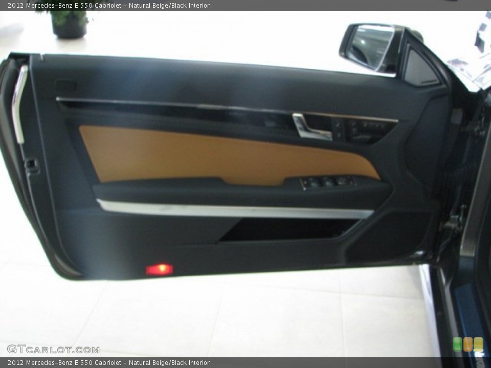 Natural Beige/Black Interior Door Panel for the 2012 Mercedes-Benz E 550 Cabriolet #67787670