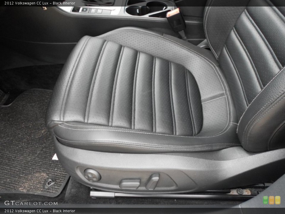 Black Interior Front Seat for the 2012 Volkswagen CC Lux #67789035
