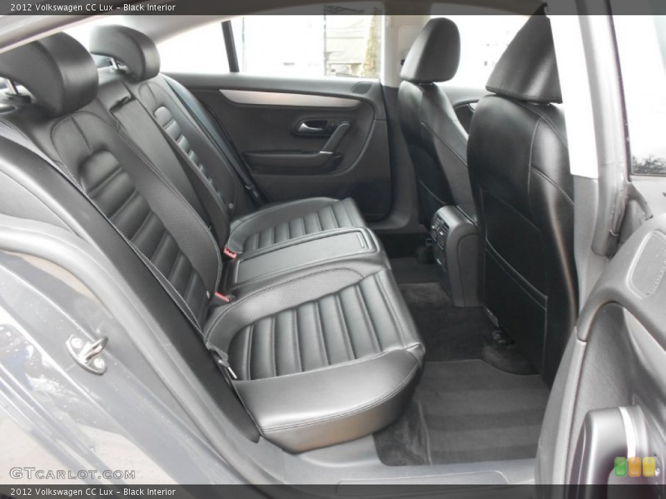 Black Interior Rear Seat for the 2012 Volkswagen CC Lux #67789065